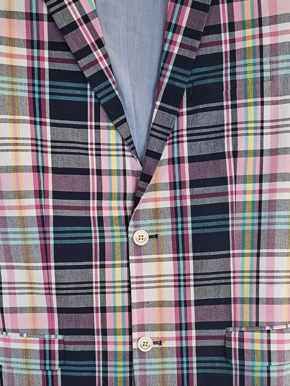 Tommy Hilfiger Plaid Blazer Jacket Youth Boys Size 18 Big Kid New Without Tags